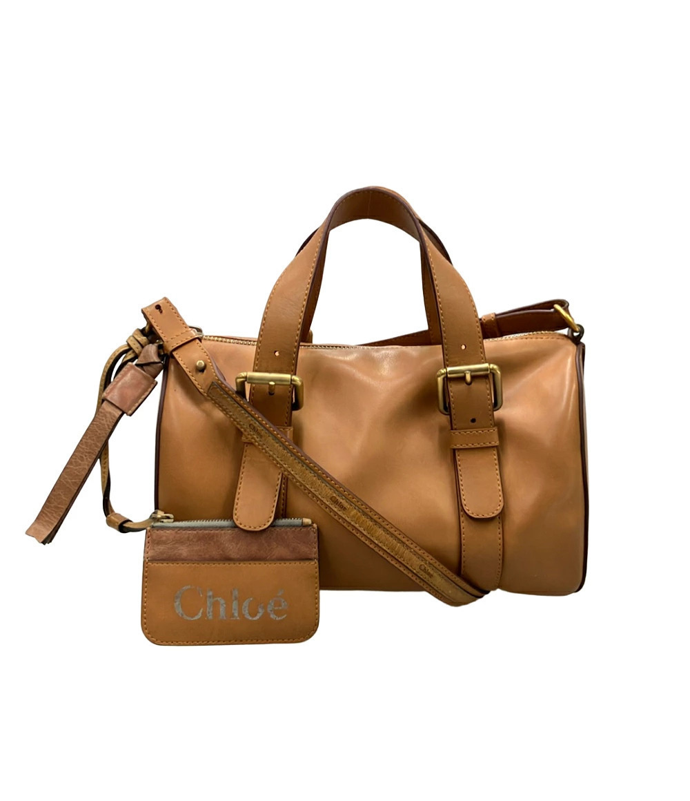 Chloe 2Way Crossbody Sam Bowler Bag Brown